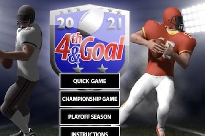 4TH AND GOAL 2021 .